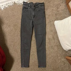 Black high waisted Levi’s